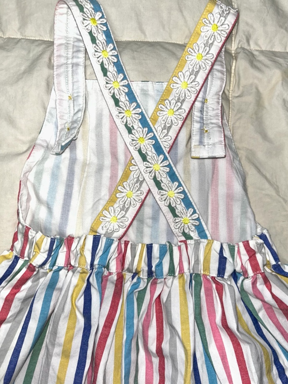 Mini Boden stripe jumper with daisy trim sz 3-4 years EUC smoke free home - Picture 7 of 8